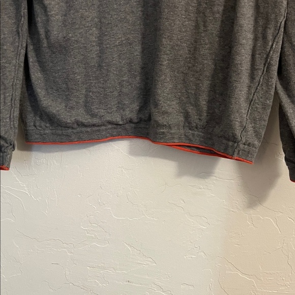 FIVE FOUR Mens Gray Crew Neck Long Sleeve Cotton Pullover Sweatshirt M - Picture 6 of 6